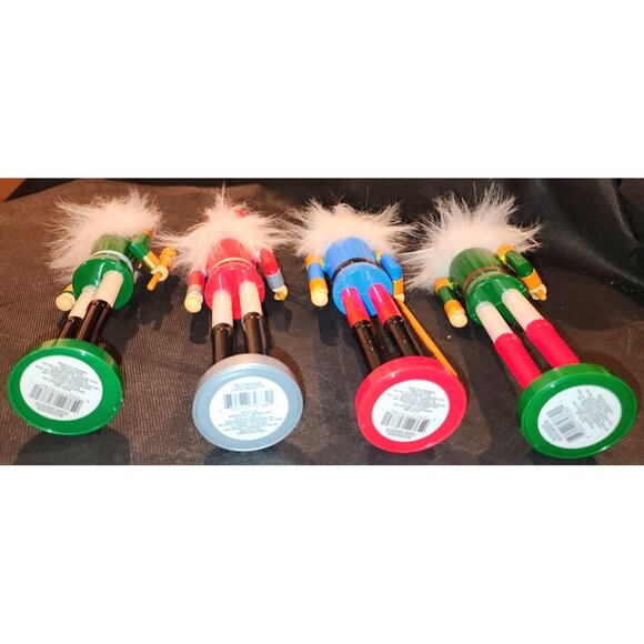 Set Of 4 Nutcracker Figurines With Colorful Uniforms & Hats - Picture 6 of 7